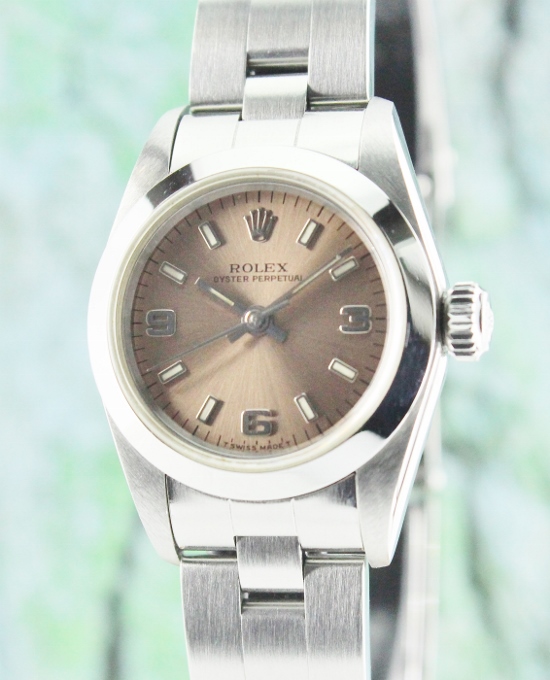 (image for) A ROLEX LADY SIZE STAINLESS STEEL OYSTER PERPETUAL / 67180